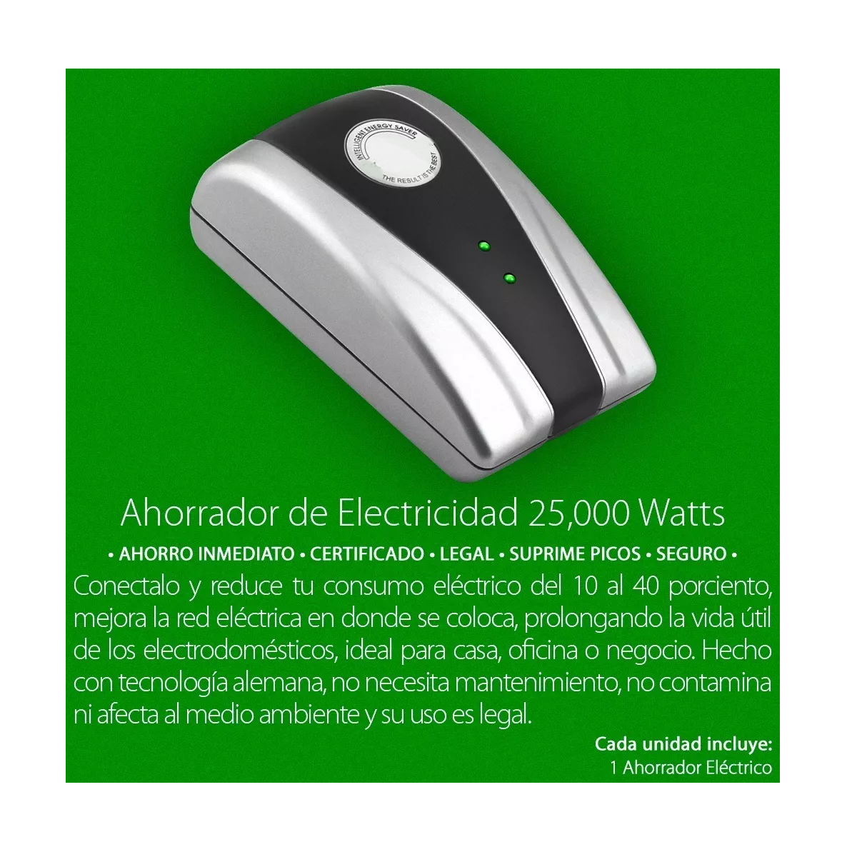 Foto 3 | 3 Piezas Ahorrador de Energía Eo Safe Imports Esi-17640 Gris