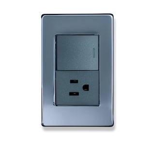 Foto 1 | 10 Piezas Placa Acero Inoxidable 1 Apagador Escalera De 1.5 Modulo Plata