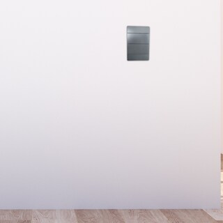 Foto 5 | 10 Piezas Placa 2 Apagadores Escalera 1.5 Modulo Gris Oscuro