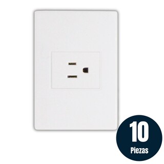 Foto 2 | 10 Piezas Placa 1 Contacto De 1.5 Modulo Blanco