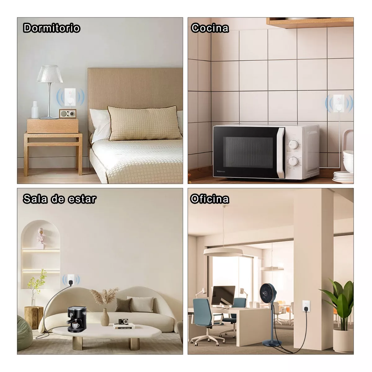 Foto 2 | Enchufe Wifi 1 Interruptores Eo Safe Imports Esi-18290  Blanco