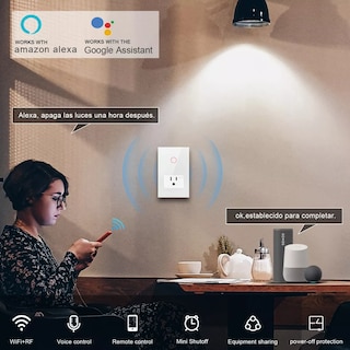 Foto 3 | Enchufe Wifi 1 Interruptores Eo Safe Imports Esi-18290 Blanco