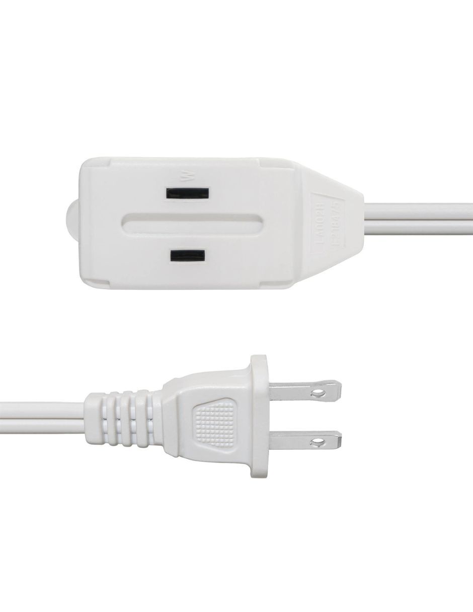Foto 3 pulgar | Cable De Alimentación De Extensión Insignia 3 Salidas 3 Metros Blanco