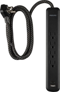 Foto 2 | Protector Contra Sobretensiones Philips Spp3393b/37, 4 Salidas, 15 W, 450 J - Venta Internacional.