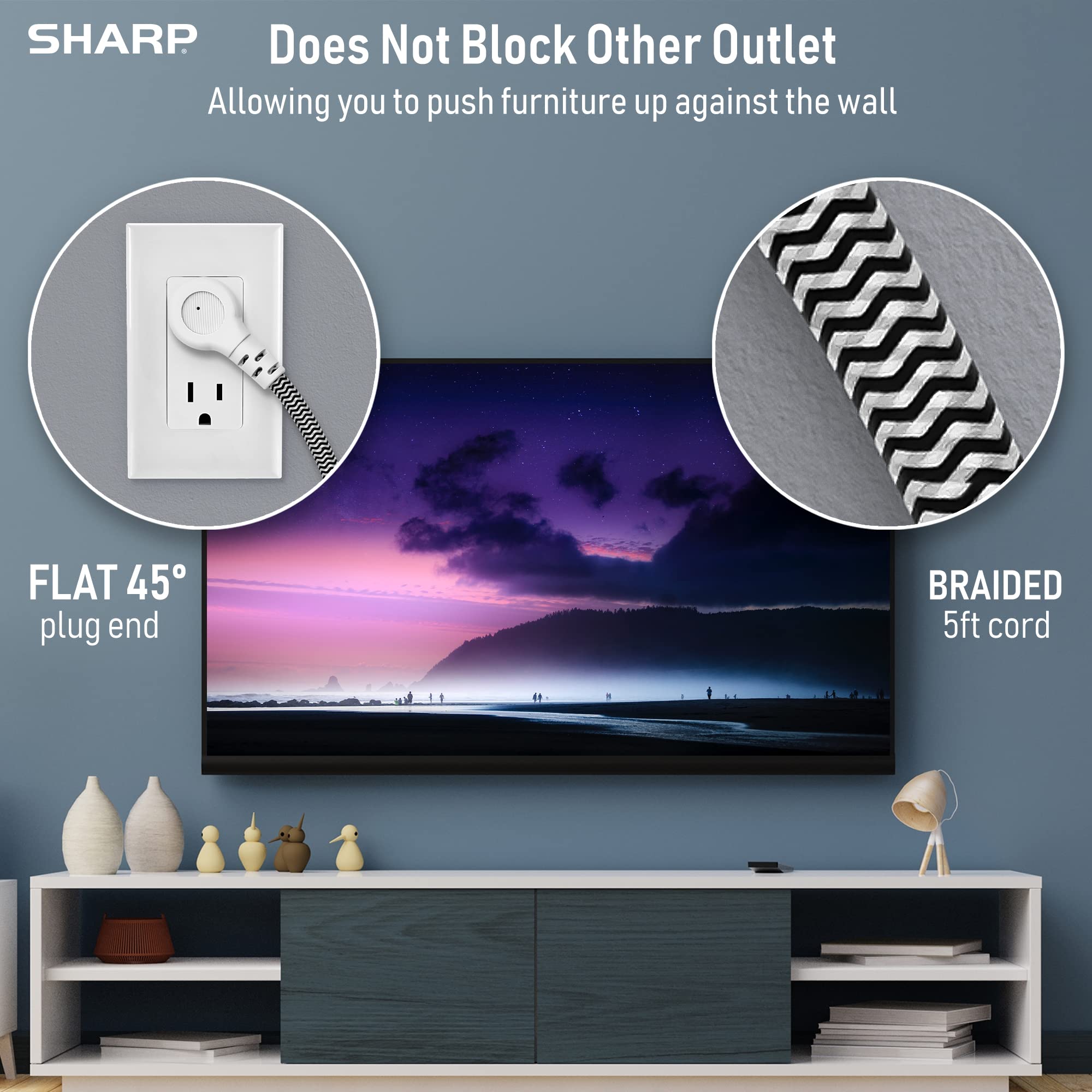 Foto 6 pulgar | Protector Contra Sobretensiones, Power Strip, 6 Salidas Y 4 Puertos Usb - Venta Internacional.