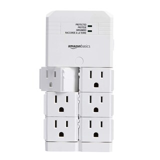 Foto 3 | Extensor De Montaje En Pared Con Protector Contra Sobretensiones Amazon Basics 1080j - Venta Internacional.