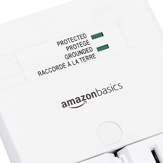 Foto 5 | Extensor De Montaje En Pared Con Protector Contra Sobretensiones Amazon Basics 1080j - Venta Internacional.