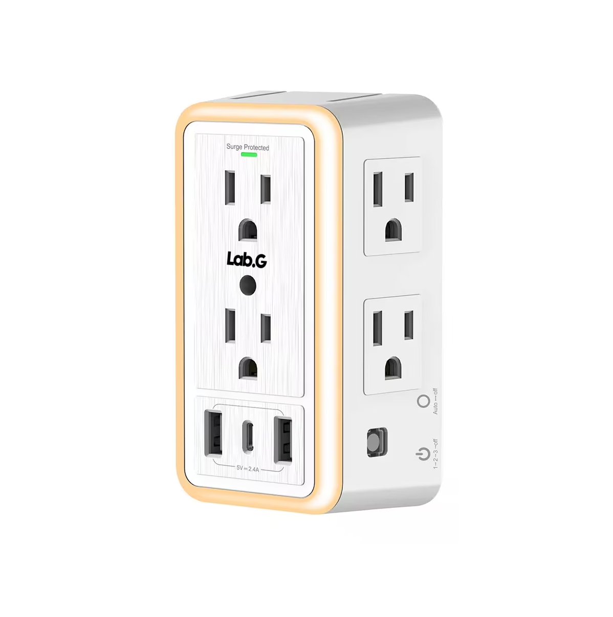 Foto 1 | Regleta Lab.g Con 6 Enchufes Ca Y 3 Usb +1 Type-c Blanco