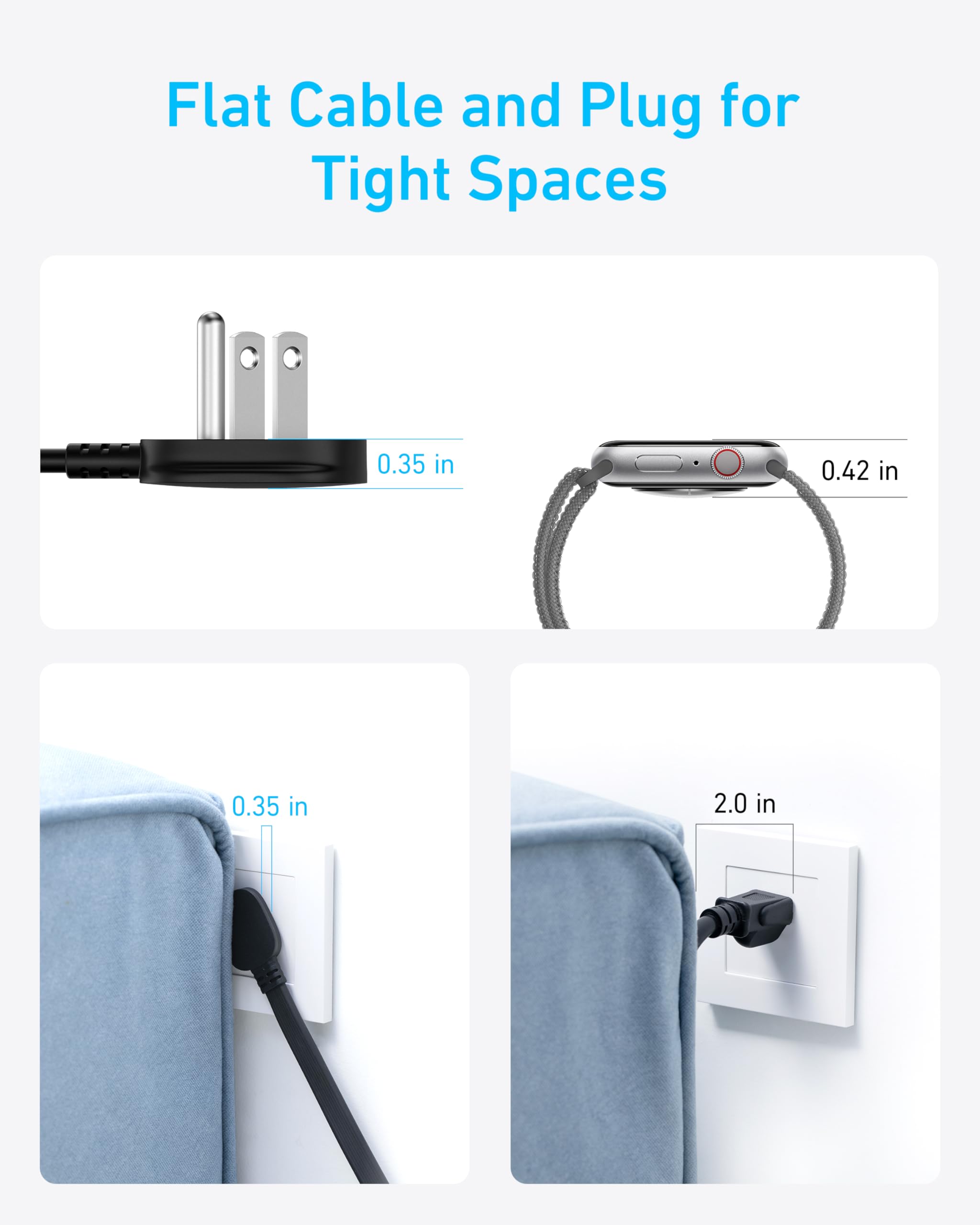 Foto 6 pulgar | Power Strip Anker 12 En 1 Usb C Con 8 Tomas De Corriente Alterna, 2 Usb C Y 2 Usb A - Venta Internacional.
