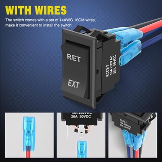 Foto 7 | Interruptor De Palanca Nilight Ret Ext De Polaridad Inversa 12 Vdc 20 A - Venta Internacional.