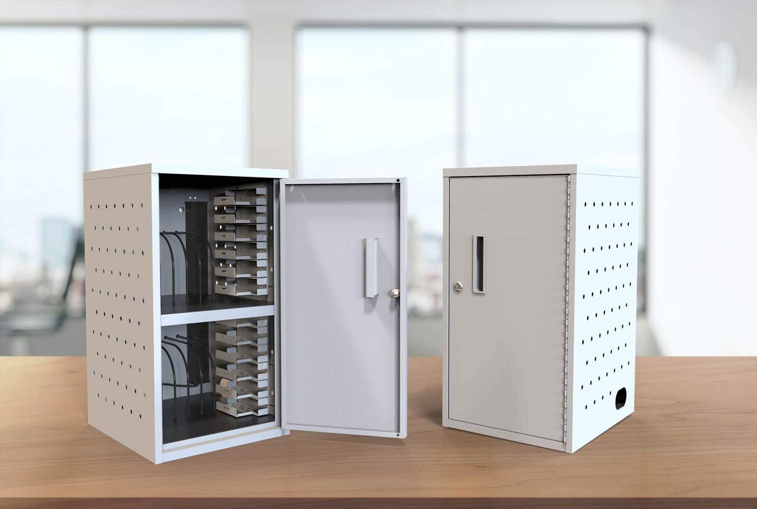 Foto 7 pulgar | Caja De Carga Para Tabletas Luxor 12 Capacity Secure Con Montaje - Venta Internacional.