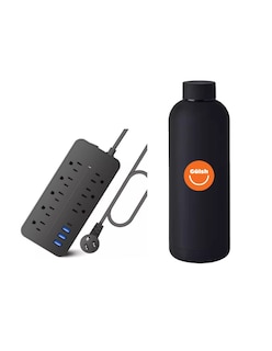 Foto 1 | Multicontacto Usb Con 8 Salidas + Gratis Termo Güish De Regalo