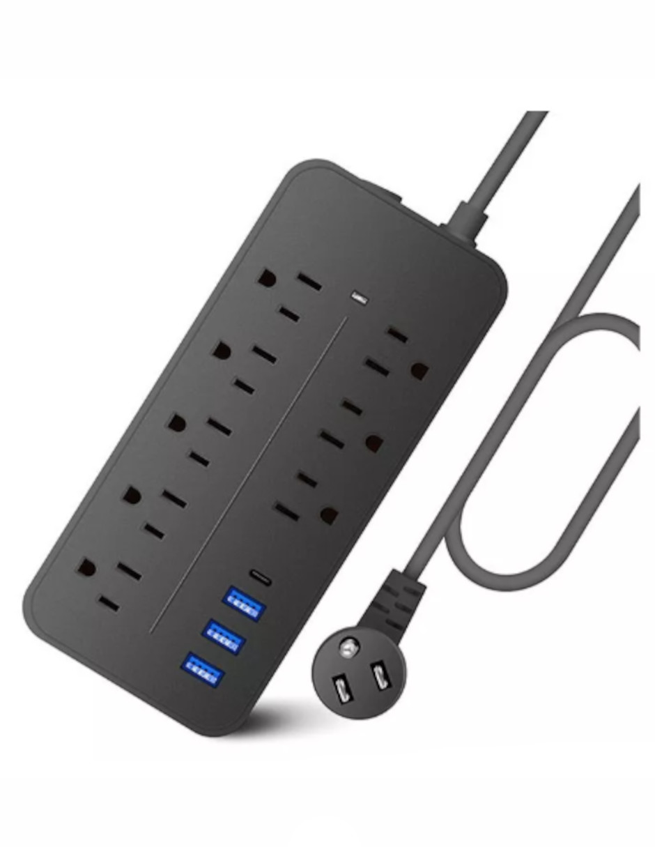 Foto 3 pulgar | Multicontacto Usb  Con 8 Salidas + Gratis Termo Güish De Regalo