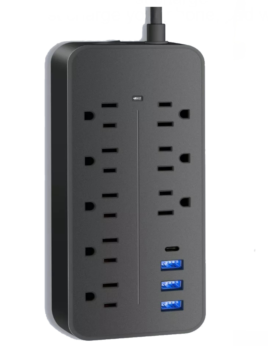 Foto 4 pulgar | Multicontacto Usb  Con 8 Salidas + Gratis Termo Güish De Regalo