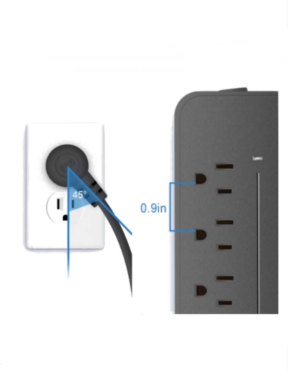 Foto 5 pulgar | Multicontacto Usb  Con 8 Salidas + Gratis Termo Güish De Regalo