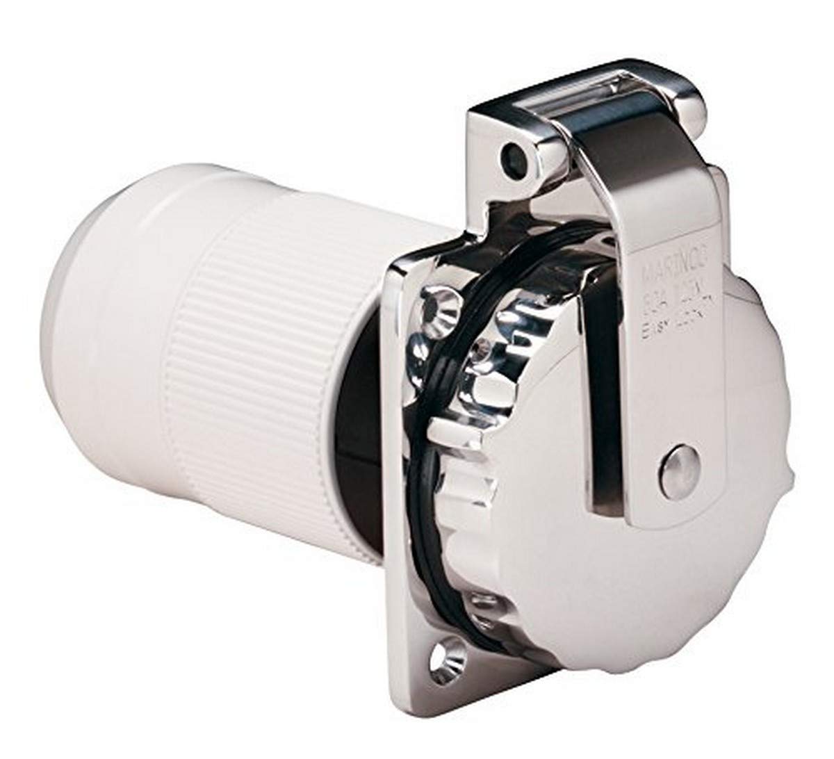 Entrada De Alimentación Marinco 6371el-b Marine 50a 125v Acero Inoxidable - Venta Internacional.