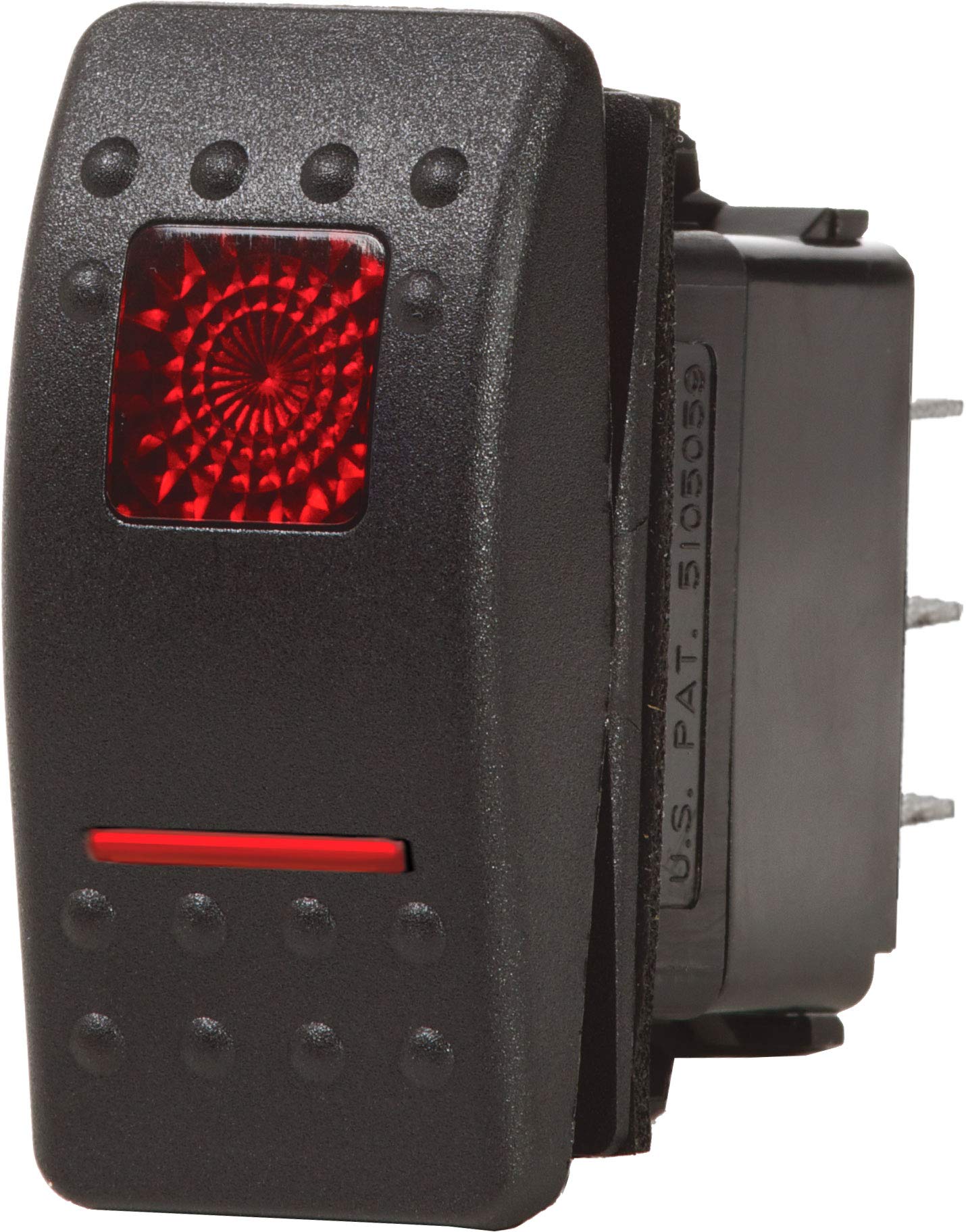Switch Blue Sea Systems 7936 Contura Ii De Encendido/apagado (dpdt), Color Negro - Venta Internacional.