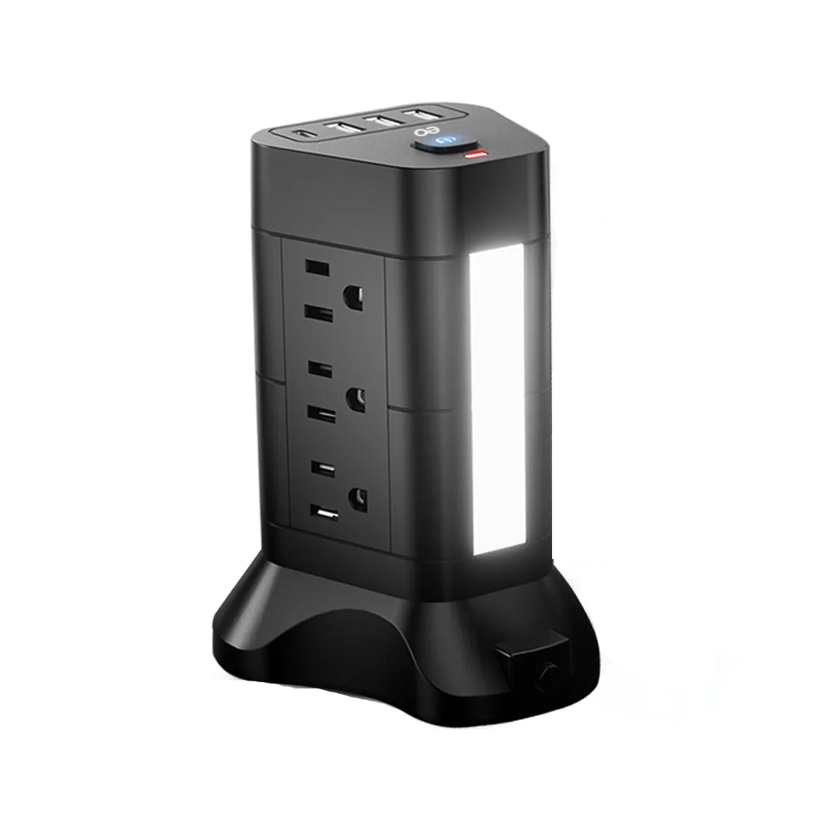 Torre Multicontactos Regleta 3m Con 9salidas 3usb Y 1tipo C Eo Safe Imports Esi-19120 Negro