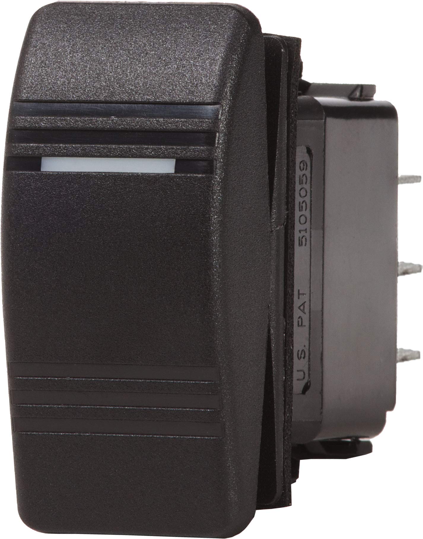 Conmutador Blue Sea Systems 8289 Contura (on) -off-on Dpdt Negro - Venta Internacional.