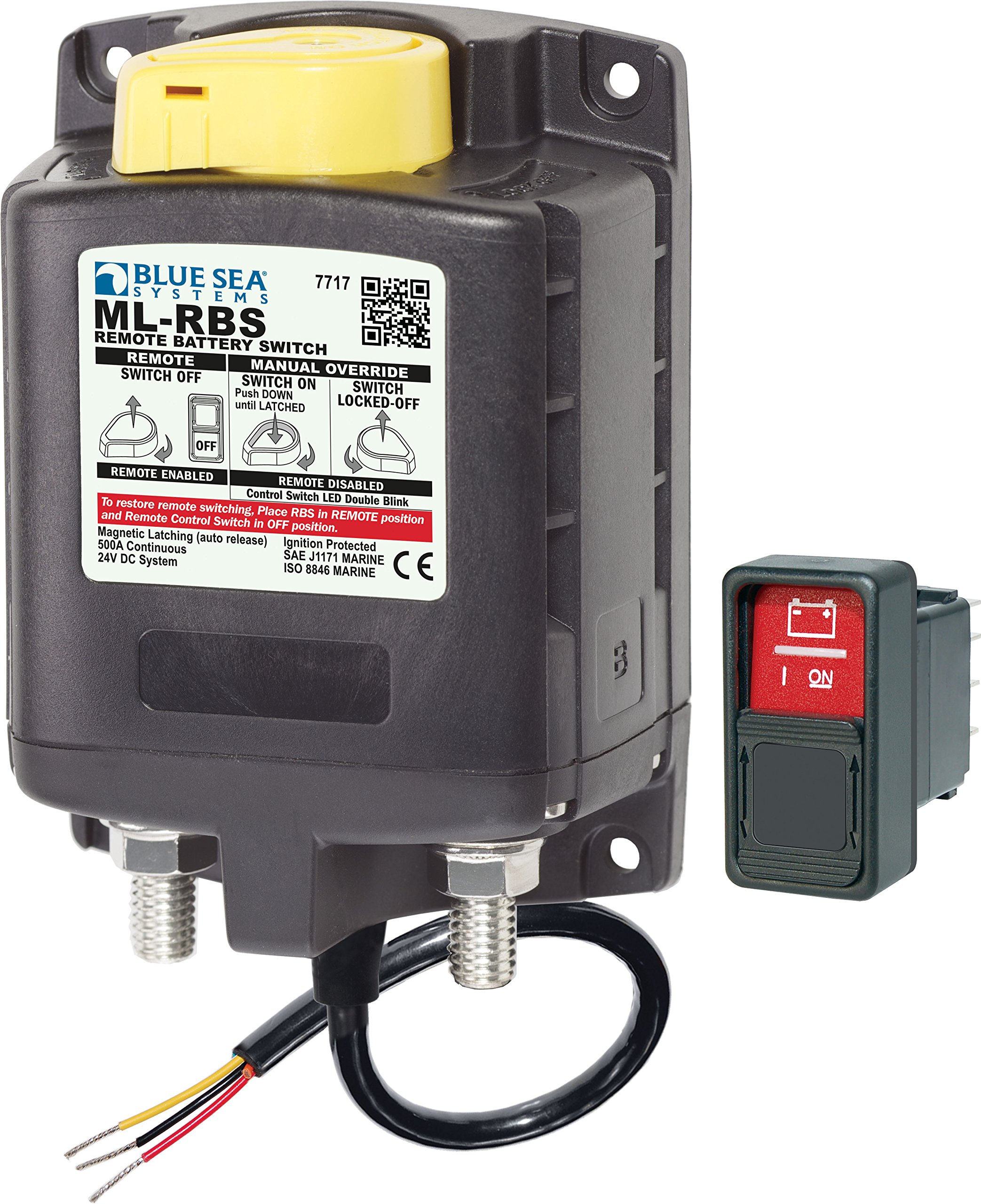 Foto 2 pulgar | Solenoide Blue Sea Systems 7717 Ml Rbs Spst 24 V Con Manual Con - Venta Internacional.