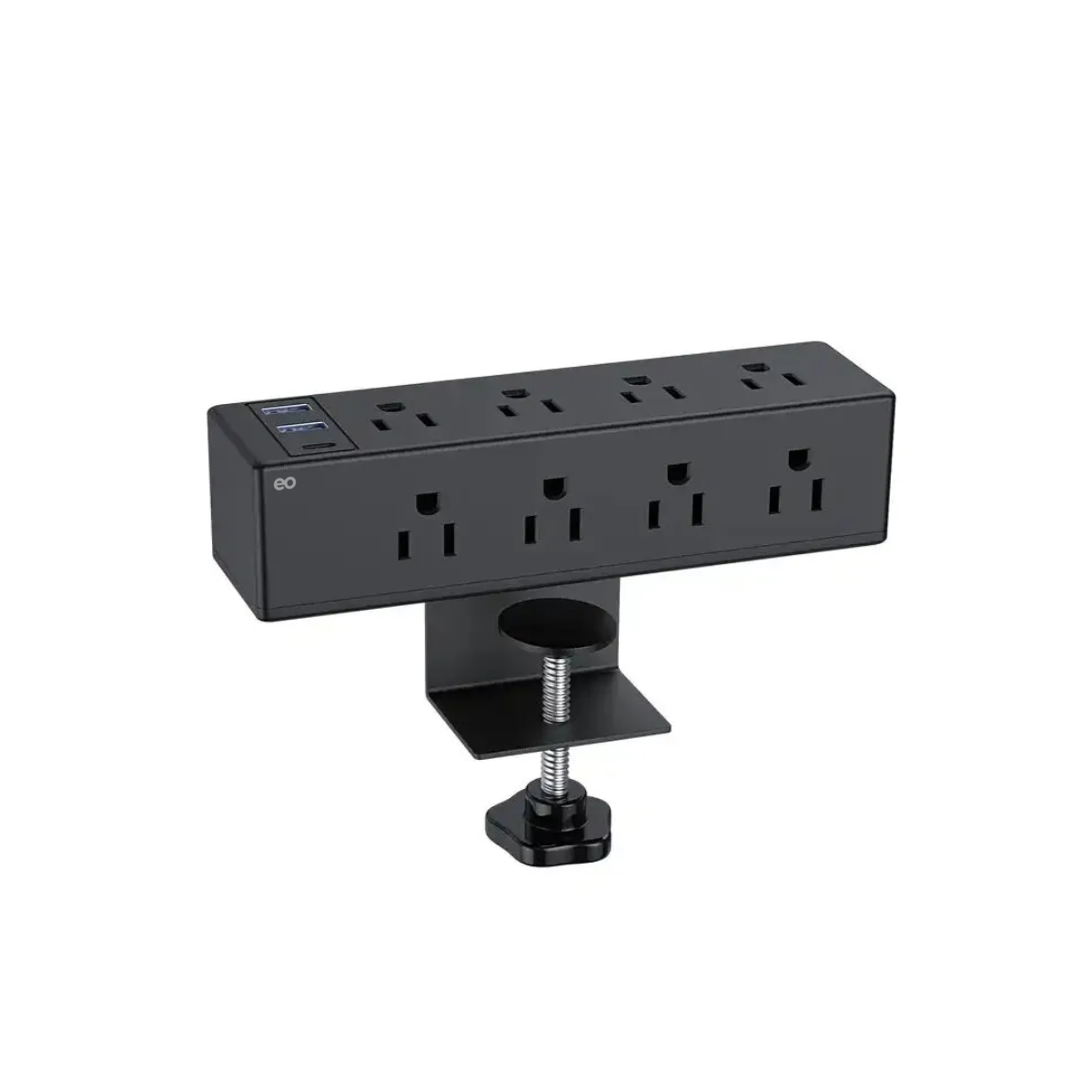 Foto 2 pulgar | Abrazadera De Computadora Regleta De Alimentación Con Usb C, Multicontacto Eo Safe Imports Esi-19118 Negro