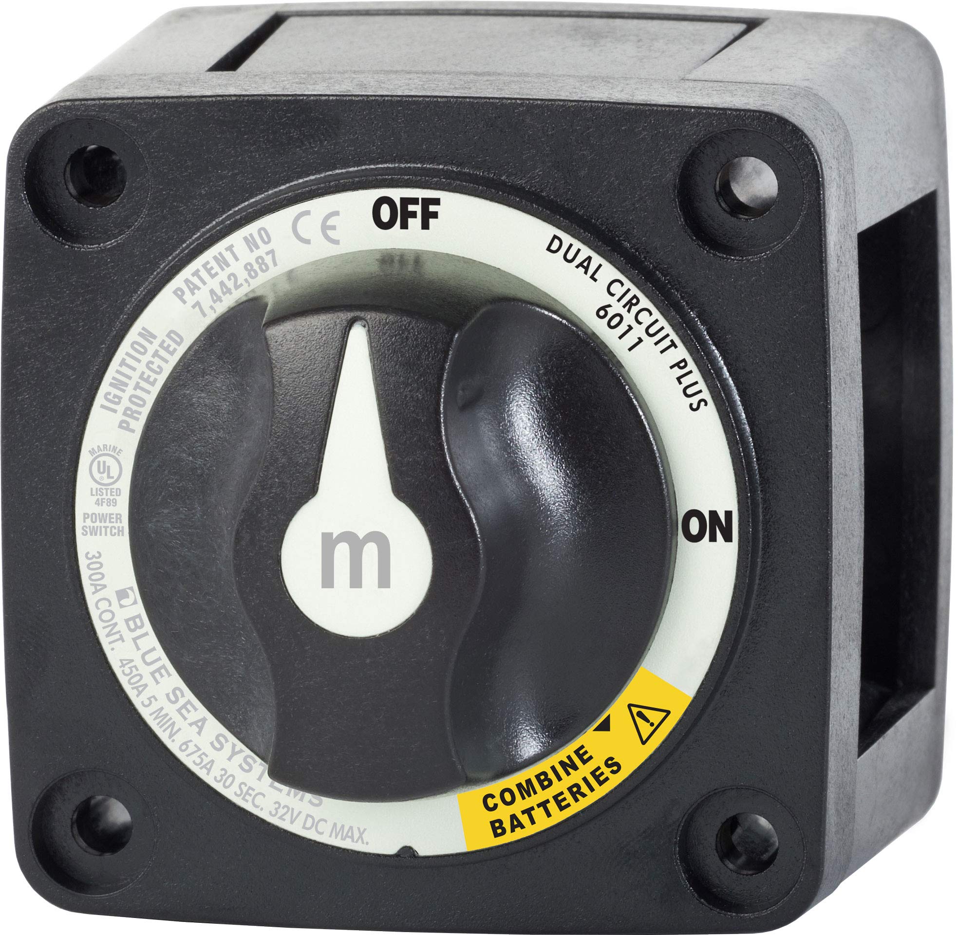 Interruptor De Batería Blue Sea Systems Serie M Dual Circuitplus - Venta Internacional.