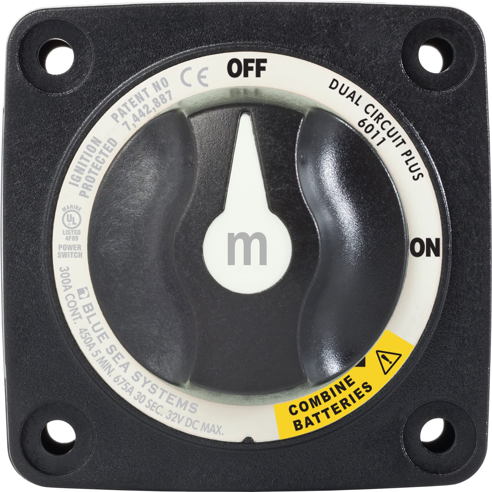Foto 5 pulgar | Interruptor De Batería Blue Sea Systems Serie M Dual Circuitplus - Venta Internacional.