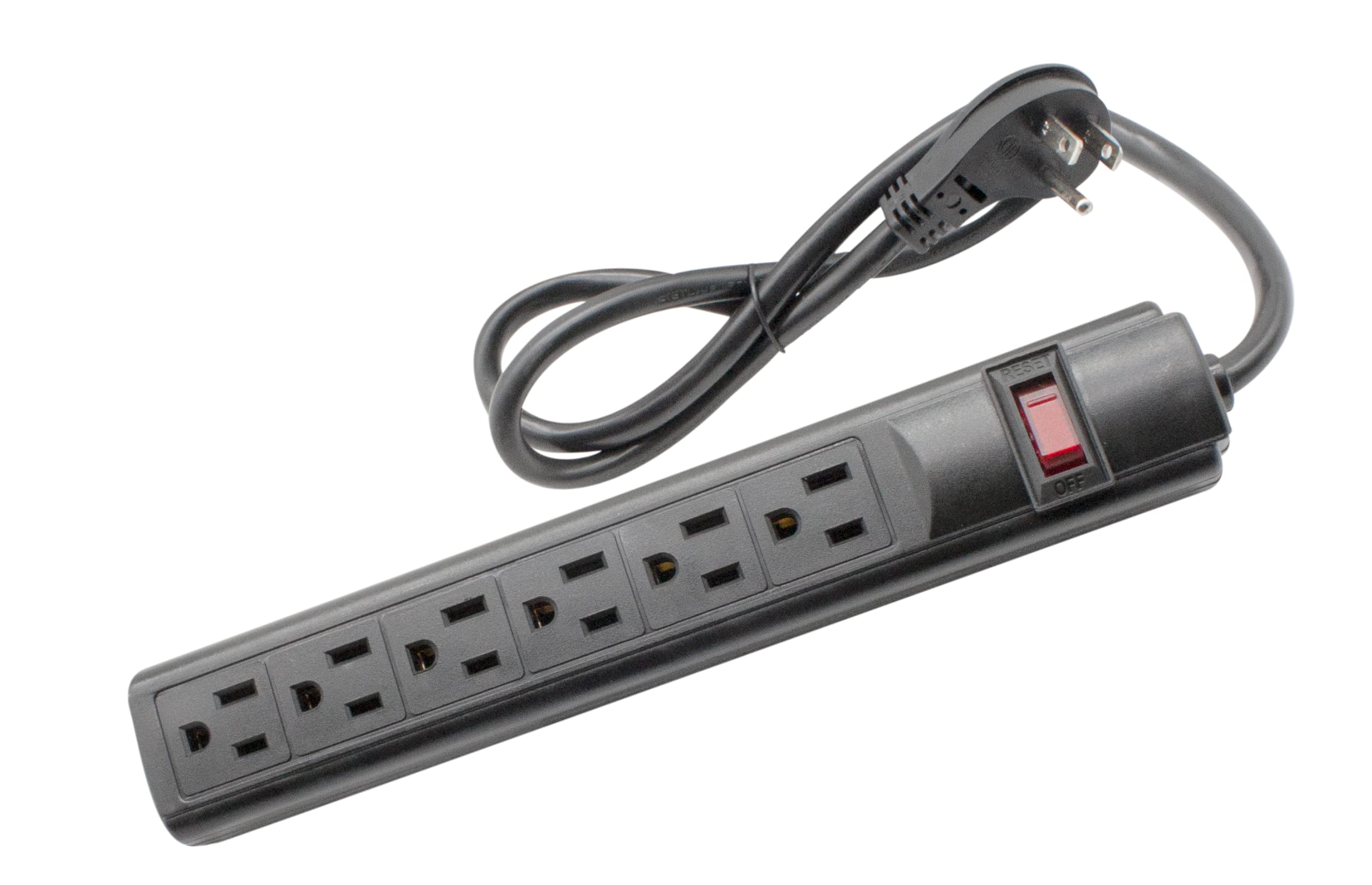 Power Strip Steren De 6 Salidas Con Enchufe De 90 Grados, Cable De 3 Pies - Venta Internacional.