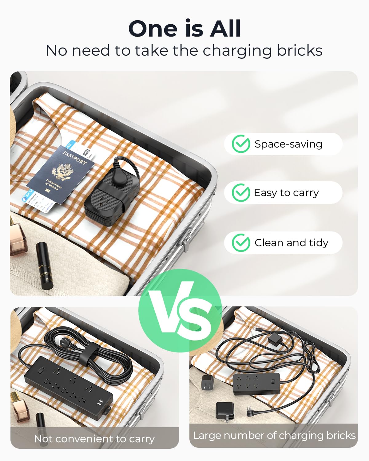 Foto 4 pulgar | Power Strip Orico Travel, 4 Salidas, 3 Puertos Usb, 1 Usb C, 3.2 Pies - Venta Internacional.