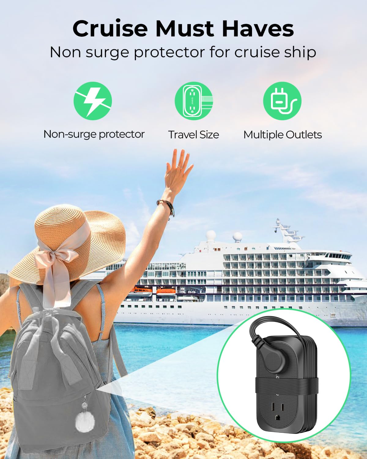 Foto 8 pulgar | Power Strip Orico Travel, 4 Salidas, 3 Puertos Usb, 1 Usb C, 3.2 Pies - Venta Internacional.
