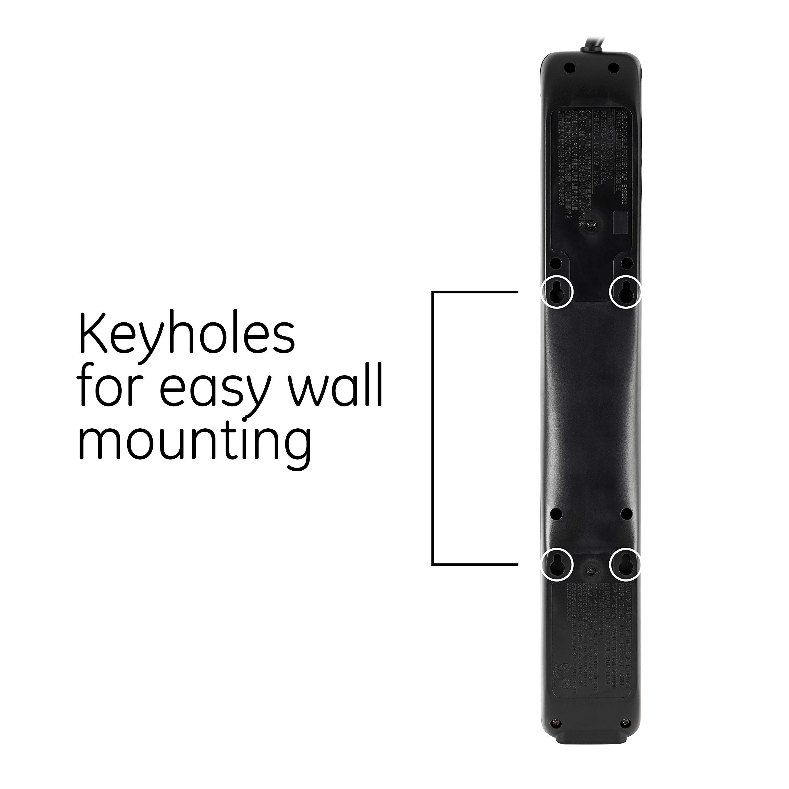 Foto 5 | Protector Contra Sobretensiones Ge Power Strip De 7 Salidas, 2 Usb 1500j, Cable De 4 Pies - Venta Internacional.