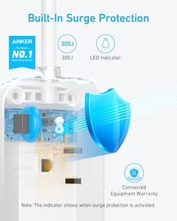 Foto 2 | Cable De Extensión Anker Flat Plug 3ac Con Protección Contra Sobretensiones - Venta Internacional.