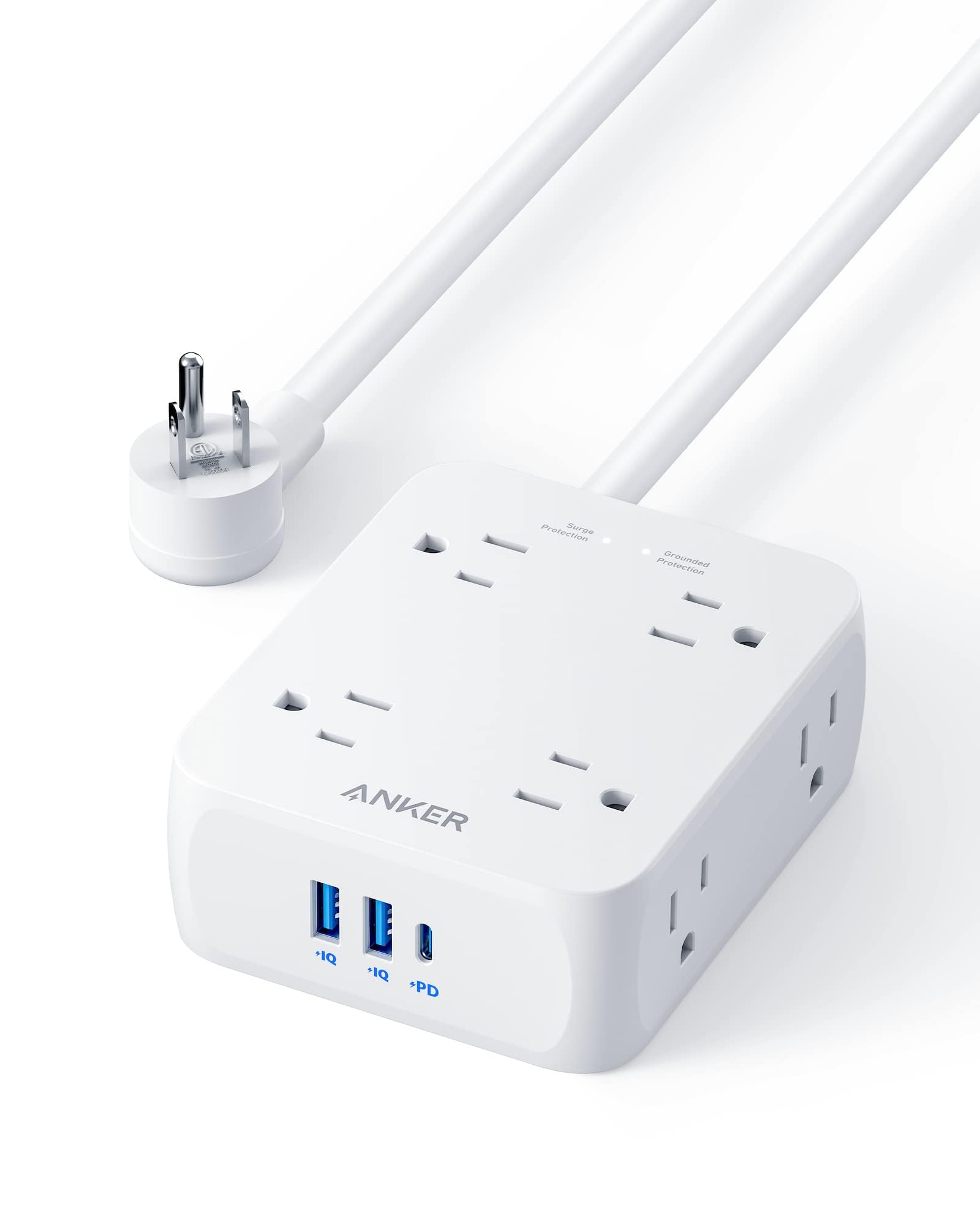 Foto 2 pulgar | Power Strip Anker A9183 11 En 1, 8 Tomas De Corriente Alterna, 2 Usb-a, 1 Usb-c - Venta Internacional.