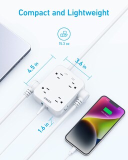 Foto 5 | Power Strip Anker A9183 11 En 1, 8 Tomas De Corriente Alterna, 2 Usb-a, 1 Usb-c - Venta Internacional.