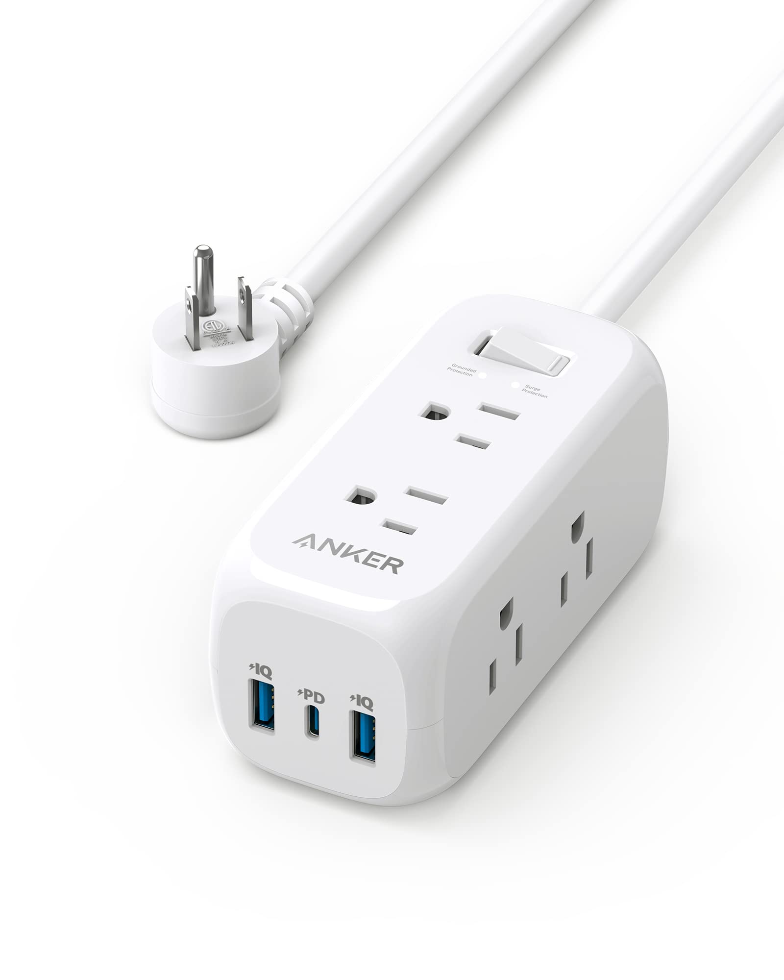 Foto 2 pulgar | Cable Power Strip Anker Usb C Power Delivery De 20 W, 6 Enchufes, 5 Pies - Venta Internacional.