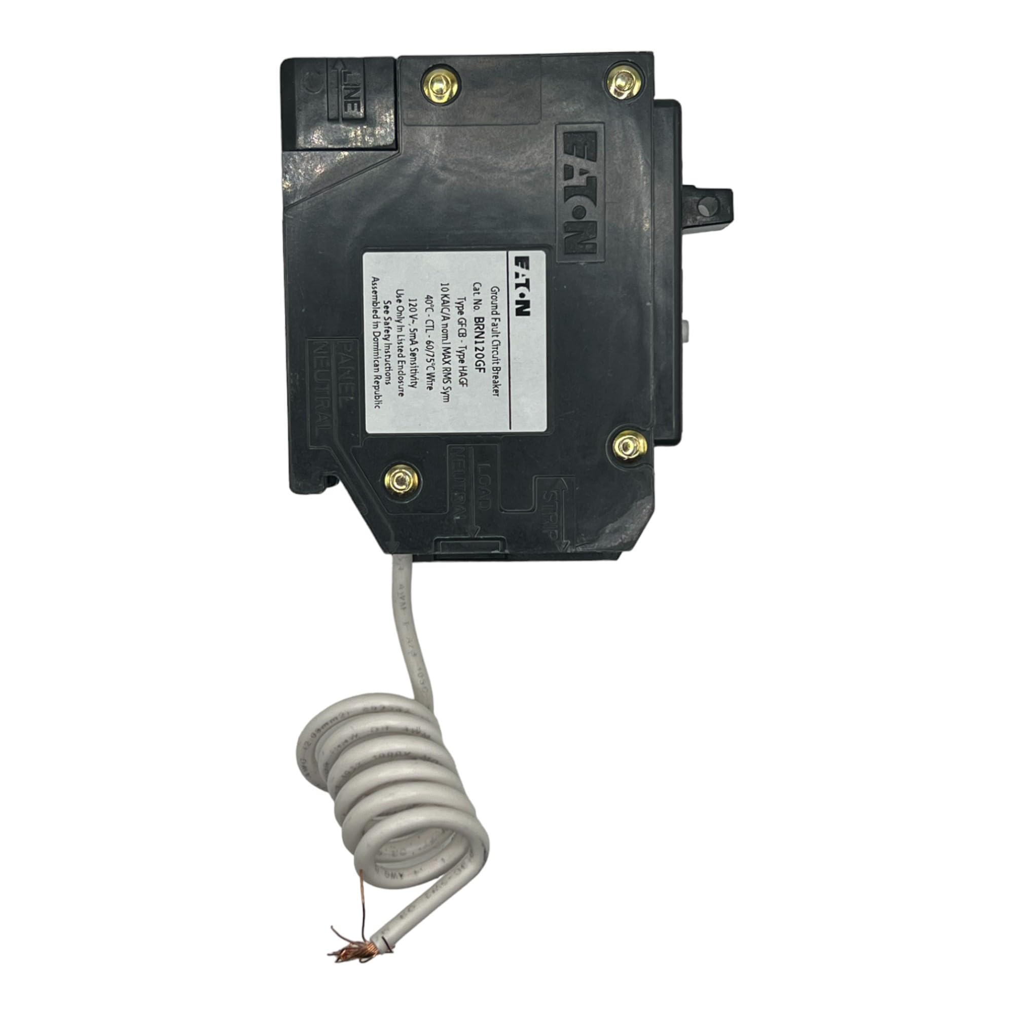 Foto 7 pulgar | Eaton Brn120gf Br Gfci, 5 Ma, 1 Polo, 10 Kmac, 20 A, Pigta - Venta Internacional.