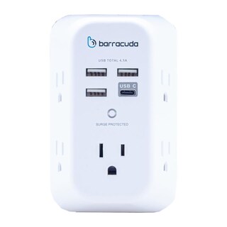 Foto 1 | Multicontacto Barracuda Sp105u 5 Contactos, 3 Usb A, 1 Usb C
