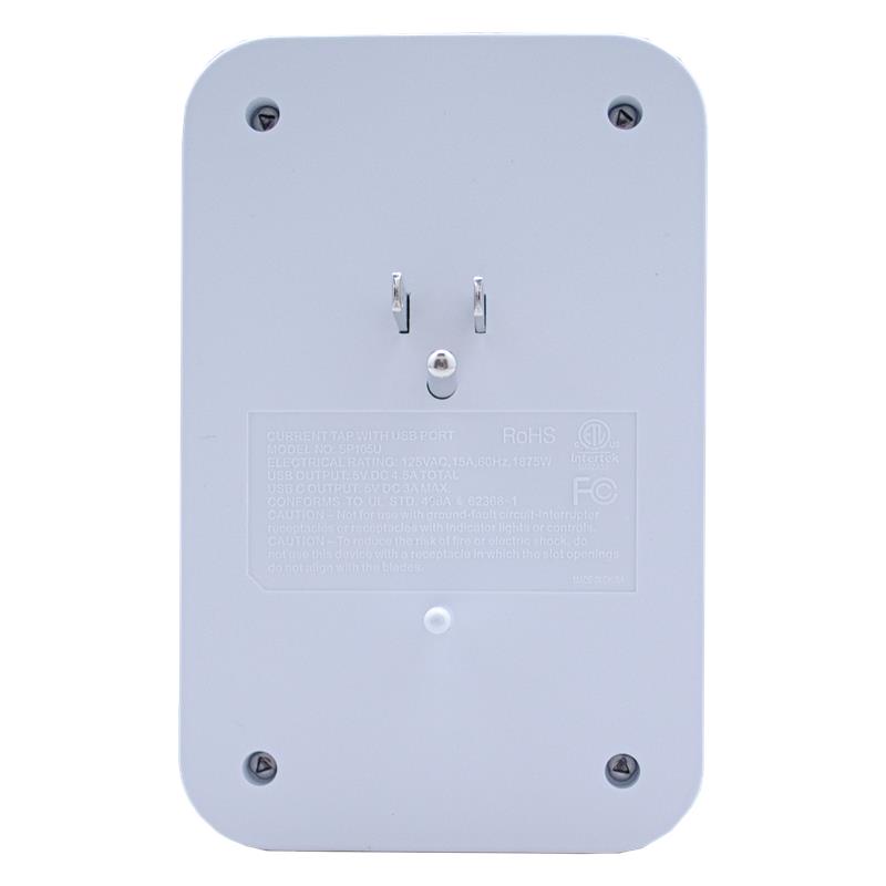 Foto 4 pulgar | Multicontacto Barracuda Sp105u 5 Contactos, 3 Usb A, 1 Usb C