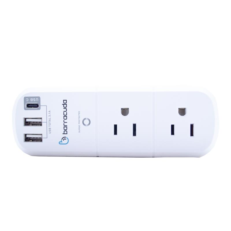 Foto 1 | Multicontacto Barracuda Spr106u, 6 Tomas, 2 Usb A, 1 Usb C 3