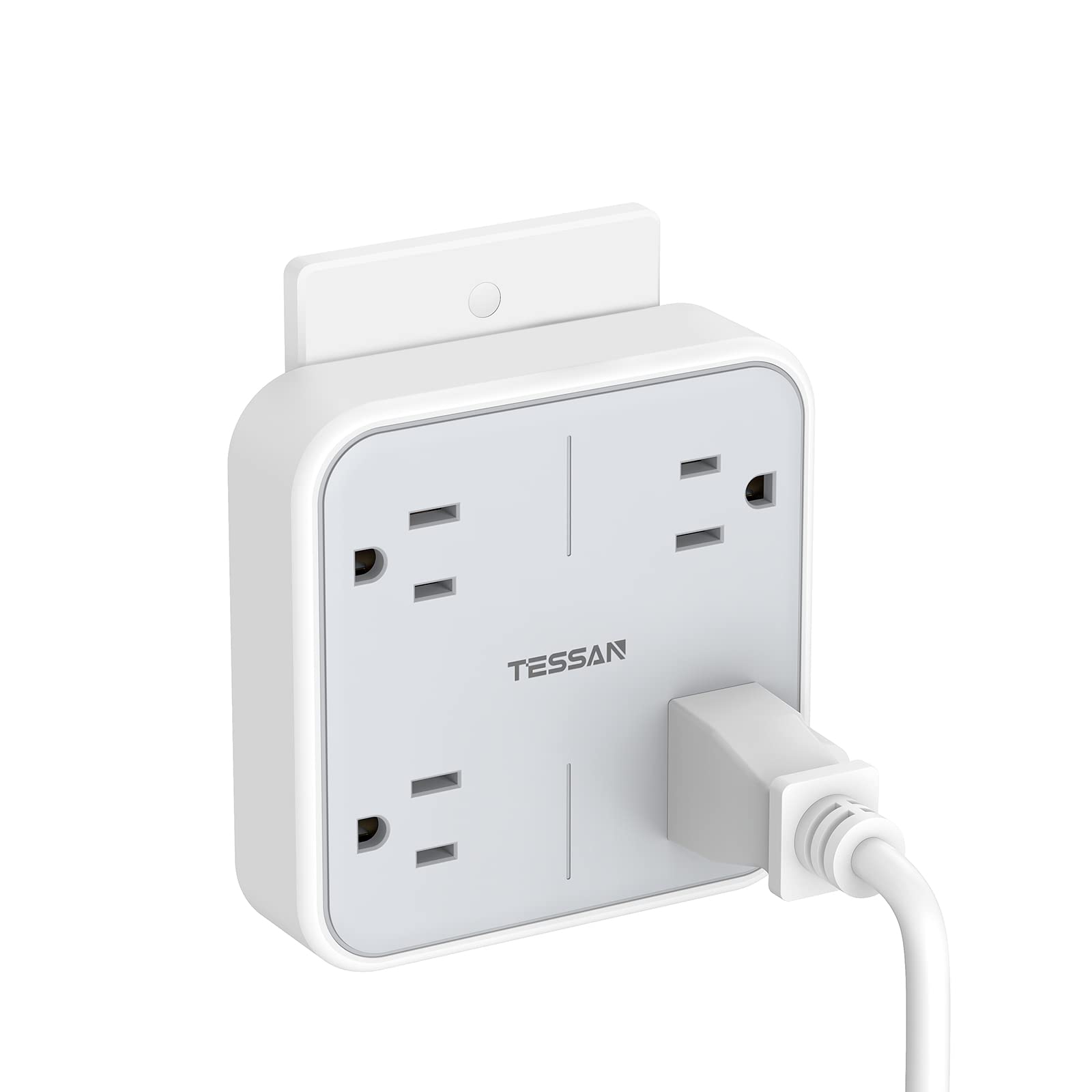Divisor De Enchufe Múltiple Tessan Con 4 Salidas 125v 13a 1625w - Venta Internacional.