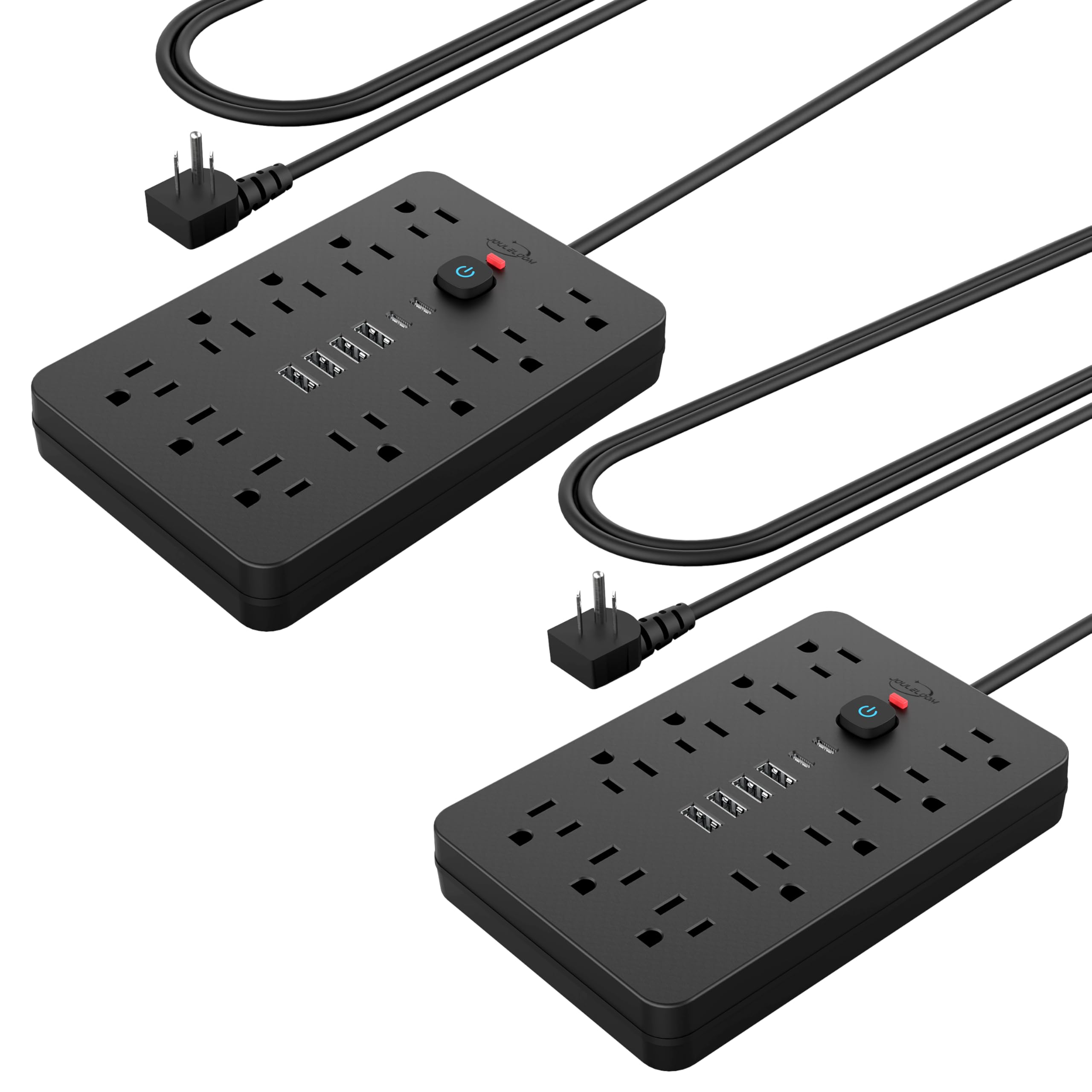 Protector Contra Sobretensiones Power Strip Jouleloom, 11 Salidas, 4 Usb, 2 Usb C - Venta Internacional.
