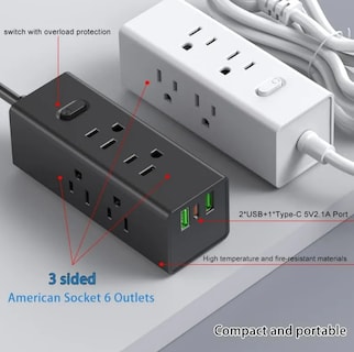 Foto 2 | Xtellar Multicontacto Premium: 6 Tomas & 2 Puertos Usb En 1.2m, Mayor Protección Y Eficiencia Para Tus Dispositivos