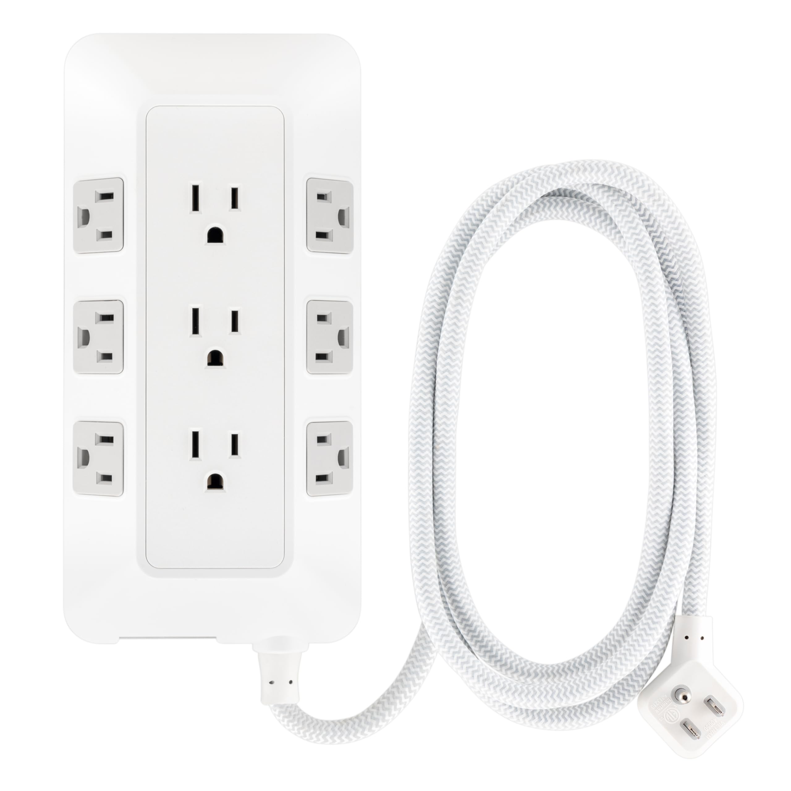 Foto 4 pulgar | Protector Contra Sobretensiones Ge Ultrapro 2480j De 9 Salidas Con Cable De 1,8 M, Color Blanco - Venta Internacional.