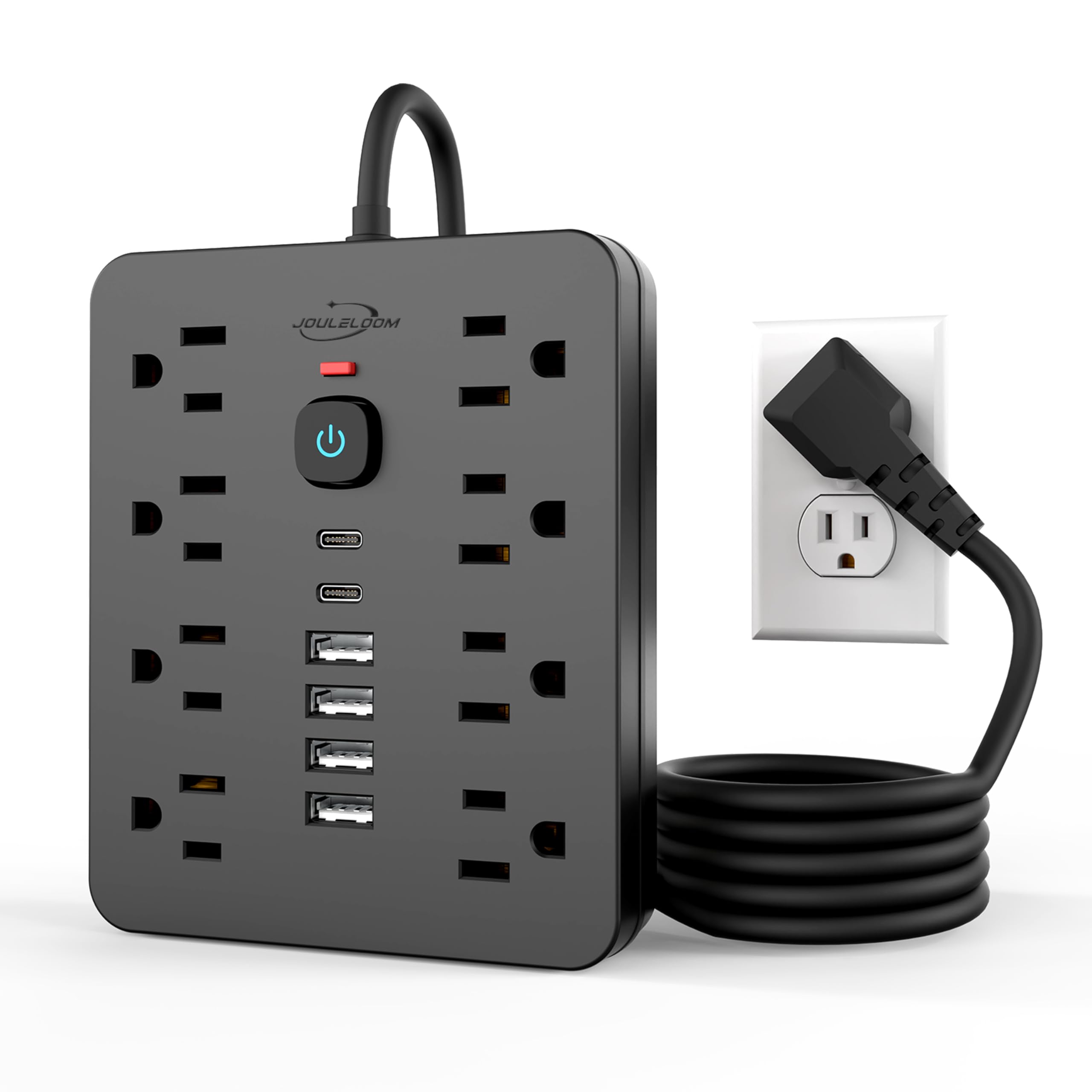 Foto 2 pulgar | Protector Contra Sobretensiones Power Strip Jouleloom, 8 Salidas, 4 Usb, 2 Usb C - Venta Internacional.