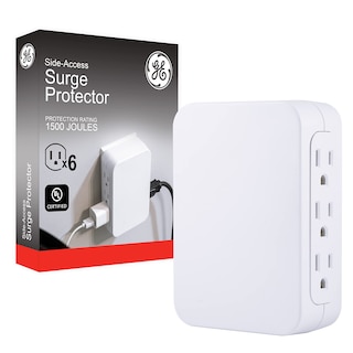 Foto 1 | Protector Contra Sobretensiones Ge Pro, 6 Salidas, 1200 Julios, Color Blanco - Venta Internacional.