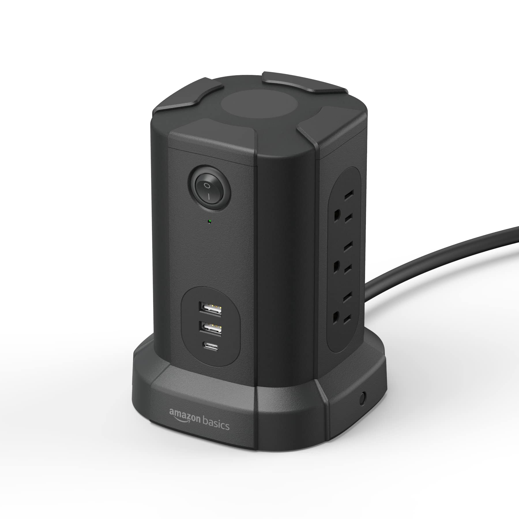 Protector Contra Sobretensiones Power Strip Tower Amazon Basics De 9 Enchufes - Venta Internacional.