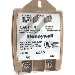 Foto 1 | Transformador Ac Honeywell Intrusion 1321-1 16.5vac 25va - Venta Internacional.