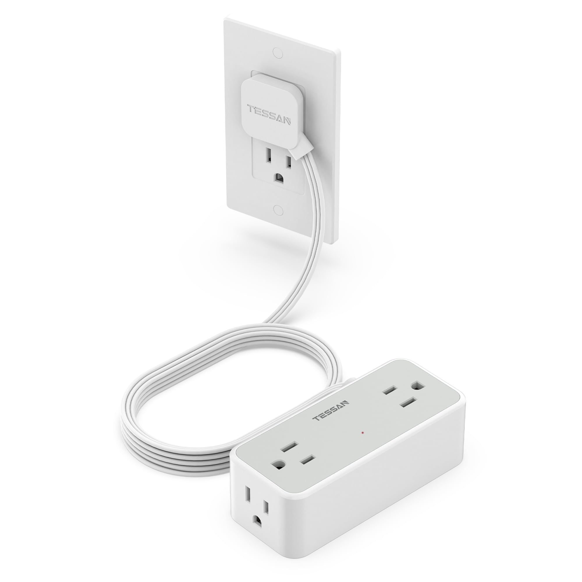 Foto 2 pulgar | Protector Contra Sobretensiones, Cable De Alimentación Tessan, 4 Tomas De Corriente Alterna, 10 Pies - Venta Interna