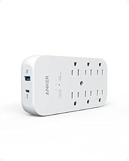 Foto 1 | Extensor De Toma De Corriente Y Cargador De Pared Usb Anker, 6 Salidas, 2 Usb - Venta Internacional.