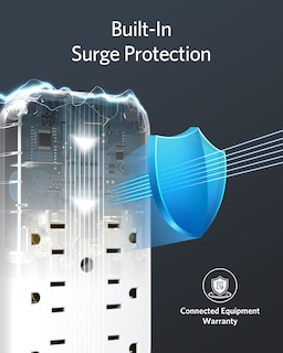 Foto 4 | Extensor De Toma De Corriente Y Cargador De Pared Usb Anker, 6 Salidas, 2 Usb - Venta Internacional.